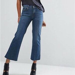 Diesel Sandy Kick Crop Raw Hem Jeans